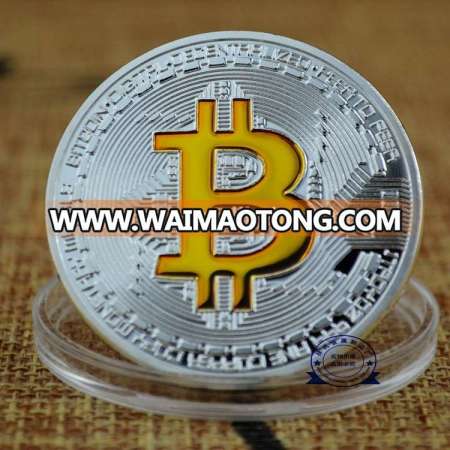 "BitCoin", 16 Years Manufacture Experience Custom Blank Metal Modern Coin For Souvenir